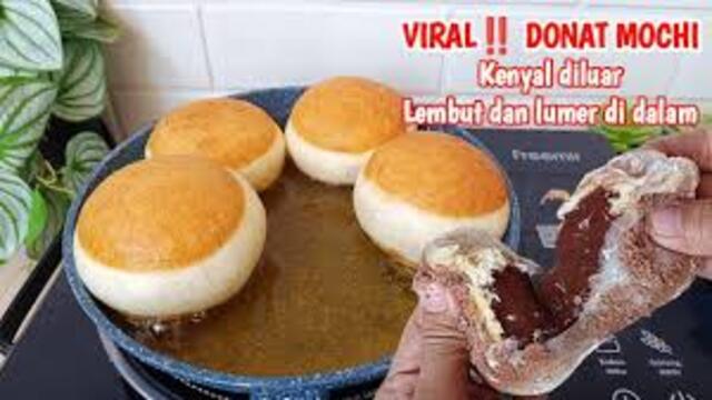 Resep Donat Mochi Viral Camilan Kenyal Kekinian